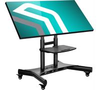ONKRON Support TV roulettes 50-83 Pouces, 65 kg, Max VESA 800x500, TS1380-B