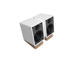 Onkyo GX-10DB Blanc - Enceintes Bibliothèques Amplifiées (la paire)