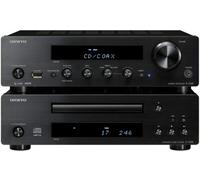 Onkyo PHA-1045 (B) système compact CD HiFi (70 watts / canal, radio FM / AM, CD-R / RW, MP3 / WMA, Apple iPod USB, Digital IN, phono, Sub Preout) noir