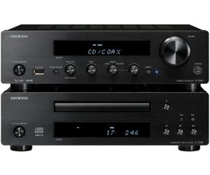 Onkyo PHA-1045 (B) système compact CD HiFi (70 watts / canal, radio FM / AM, CD-R / RW, MP3 / WMA, Apple iPod USB, Digital IN, phono, Sub Preout) noir