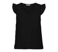 Onlalma Life Poly S/S Elina Top Solid, Noir, M
