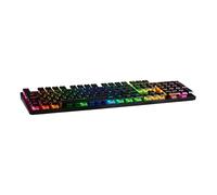 Onlan - CA-290 - Clavier Gamer étendu - 105 Touches Fines “Low Profile”- Mécanique Switch Rouge - Anti ghosting Complet N-Key Rollover- Rétro-éclairage RGB - Cordon USB tressé