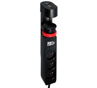 Onlan Multiprise sous table Power Desk Station - 3 prises - Noir