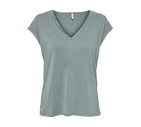 Onlfree Life S/S Mod.V-Neck Top JRS Noos, Bleu foncé, L