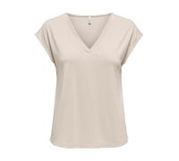 Onlfree Life S/S Mod.V-Neck Top JRS Noos, Pumice Stone, M