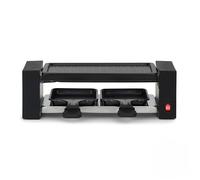 Onli - Appareil à raclette 2 personnes ON1010N - 400W, grill amovible, plateau antiadhésif, 23x10 cm, Gris