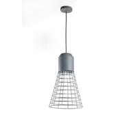 ONLI Jerry Lampe à suspension style industriel 30 x h 140cm gris