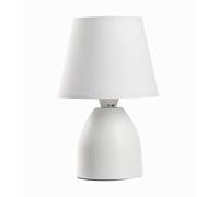 ONLI - lampe à chevet mignon Nano avec base en métal et abat-jour en tissu. Couleur blanc