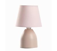 ONLI - lampe à chevet mignon Nano avec base en métal et abat-jour en tissu. Couleur rose