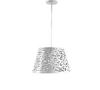 ONLI - Lampe à Suspension Ricky en Métal Blanc avec Décoration Découpée au Laser
