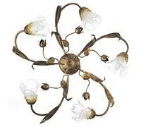 ONLI Lampe de plafond Arianna 5 lumières Bronze