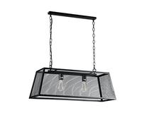 ONLI Oscar Lampe à suspension avec ampoules E27, 22 W, noir, 78 x 30 x 120 cm