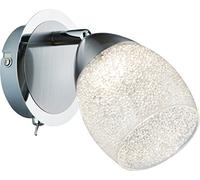 ONLI Veronique Applique murale LED intégrée, 5 W, chrome/blanc, 10 x 13 cm