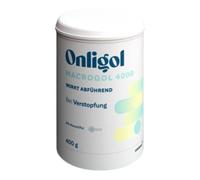 Onligol Macrogol 4000 - Aide douce et efficace en cas de constipation et de constipation - Avec macrogol 4000 - Sans additifs ni sucre, 400 g de poudre