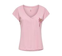 Onlimelda Life S/S Vneck Beads Top Csjrs