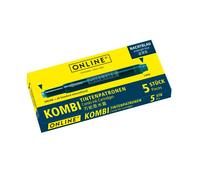 Online 17056/12 Combination Ink 1 Pack of 5 Cartridges Midnight Blue, Nightblue