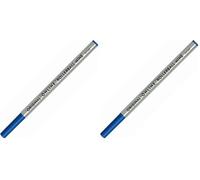 Online 1x Recharge de roller compatible avec Faber-Castell, Senator, Schneider | Couleur Noire indélébile | épaisseur de trait moyenne (0,7 mm) I Mine de rechange pour stylo roller (Lot de 2)