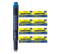 Online 40x Cartouches d'encre pour stylos-plumes I compatible avec LAMY, Pelikan, Schneider etc I encre bleue royale I recharges d'encre universelles pour stylos-plumes I effaçables et lavables