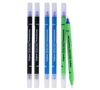 Online 6x effaceurs d'encre pour effacer et réécrire | en 3 couleurs, 2x bleu, 2x vert, 2x noir | élimination et correction de l'encre bleue | couleur d'écriture bleue