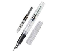 Online Bachelor Stylo plume transparent avec plume en iridium EF pour cartouches d'encre standard, poignée ergonomique et convertisseur durable