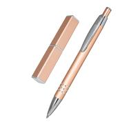 ONLINE ballpoint pen rosegold, noble metal biro, retractable ball pen made of al