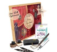 ONLINE Calendrier de l'Avent calligraphie 2025 I Calendrier de l'Avent créatif pour adultes avec 29 produits de qualité supérieure I Superbes surprises de calligraphie avec conseils, instructions et