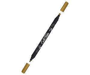 Online Calli.Twin Pen avec double pointe, double contour et pointe de calligraphie, stylos pinceaux d'écriture à la main en différentes couleurs, stylos Bullet Journal colorés pour calligraphie,