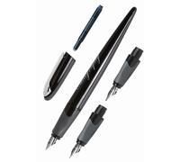 ONLINE calligraphy-set AIR black, fountain pen with 3 calligraphy nibs in 3 line