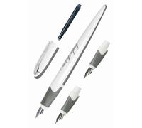 ONLINE calligraphy-set AIR white, fountain pen with 3 calligraphy nibs in 3 line