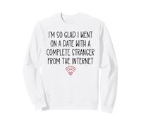 Online Dating Anniversary Dating App Funny His Her Couples Sweatshirt