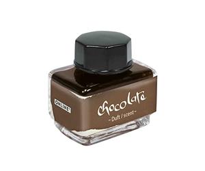 ONLINE Encre parfumée Chocolate, pot à encre marron 15ml, encre de remplissage multicolore pour calligraphie, handlettering, encre d'écriture, encrier pour convertisseur, encre des sens à base d'eau