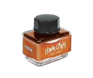 ONLINE Encre parfumée Lemongrass, pot à encre orange 15ml, encre de remplissage multicolore pour calligraphie, handlettering, encre d'écriture, encrier pour convertisseur, encre des sens à base d'eau