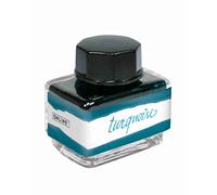 Online Encre turquoise, pot d'encre 15ml, encre de remplissage colorée pour calligraphie, handlettering, encre d'écriture, convertisseur d'encrier, encre de recharge à base d'eau, 17131/3