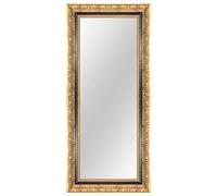 Online-GalleryKing OGK-EH32 Miroir mural sur mesure 85 x 120 cm Doré Noir Style baroque Style shabby vintage pour | Couloir | Salle de bain | Salon | Chambre | Miroir Cadre