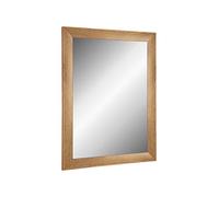 Online GalleryKing TheMIRROR Miroir mural encadré en verre véritable sur mesure Couleur chêne rustique par exemple comme miroir de couloir, miroir de salon, etc., Bois MDF, miroir., Chêne rustique,