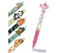 Online magiXX Animals 2026 Lot de 6 stylos à encre gel bleus effaçables avec une épaisseur de trait de 0,7 mm - Pour apprendre à écrire, au bureau - Compatible avec Frixion Mine - Stylo à bille