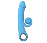 Online Only - Double Lust - Vibromasseur Flexible Snail - Bleu