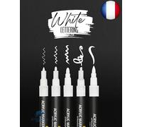 Online parure de 5 stylos Handlettering blancs|kit de démarrage Handlettering