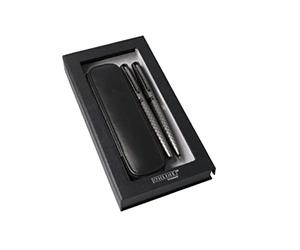 Online set d'écriture Eleganza Diamond │ ensemble de stylo-plume & stylo-bille & étui en cuir │plume iridium M │ réchargeable │ coffret cadeau │ couleur titan