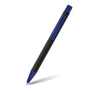 Online Soft Metal stylo à bille stylo-bille rétractable en aluminium, avec surface soft-touch, recharge remplaçable encre bleue, cadeau parfait I couleur: noir bleu