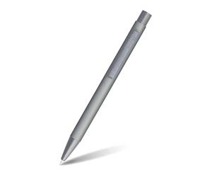 Online Soft Metal stylo à bille stylo-bille rétractable en aluminium avec surface soft-touch recharge remplaçable encre bleue cadeau parfait I couleur: gris I 21731/3D