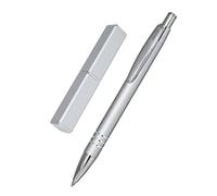 ONLINE stylo à bille graphite │ stylo-bille en métal │ stylo à bille rétractable en aluminium │ recharge remplaçable │ encre noire │ étui exclusif, cadeau parfait, couleur argent