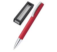 Online Stylo à bille Vision Rouge, stylo rétractable en aluminium, avec recharge internationale medium, encre noire indélébile, mine rechargeable, en coffret cadeau