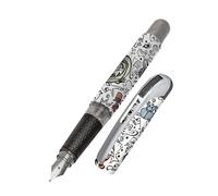 Online Stylo à encre College Angry Animals│ stylo plume ergonomique pour l'école │ plume moyenne, zone de préhension toucher soft │ pour cartouches d'encre standard │ rechargeable │idéal pour enfants