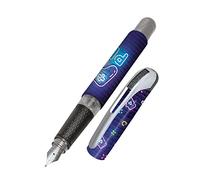 Online Stylo à encre College Let's Play │ stylo plume ergonomique pour l'école │ plume moyenne, zone de préhension toucher soft │ pour cartouches d'encre standard │ rechargeable │idéal pour enfants