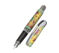 ONLINE Stylo à encre College Poulets│ stylo plume ergonomique pour l'école │ plume moyenne, zone de préhension toucher soft │ pour cartouches d'encre standard │ rechargeable │idéal pour enfants