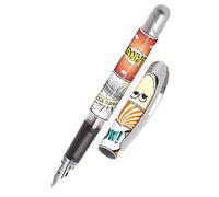 ONLINE Stylo à encre College Wow │ stylo plume ergonomique pour l'école │ plume moyenne, partie soft grip │ pour cartouches d'encre standard │ rechargeable │idéal pour enfants