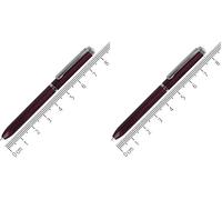 Online stylo bille Mini Portemonnaie Crystal Lilac, rétractable, recharge standard D1 bleu, indélébile, petit stylo à bille - seulement 8 cm (Lot de 2)