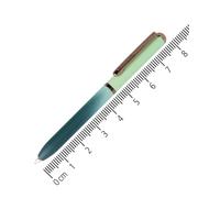 Online stylo bille Mini Portemonnaie Pistache, rétractable, recharge standard D1 bleu, indélébile, petit stylo à bille - seulement 8 cm