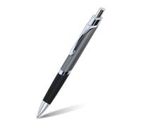 ONLINE stylo bille Sporty Gun, aluminium, rétractable, recharge internationale de grande capacité, indélébile, écriture bleue, clip métallique